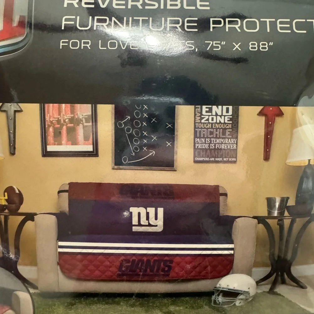 NFL Blue and Red Furniture Covers Accents